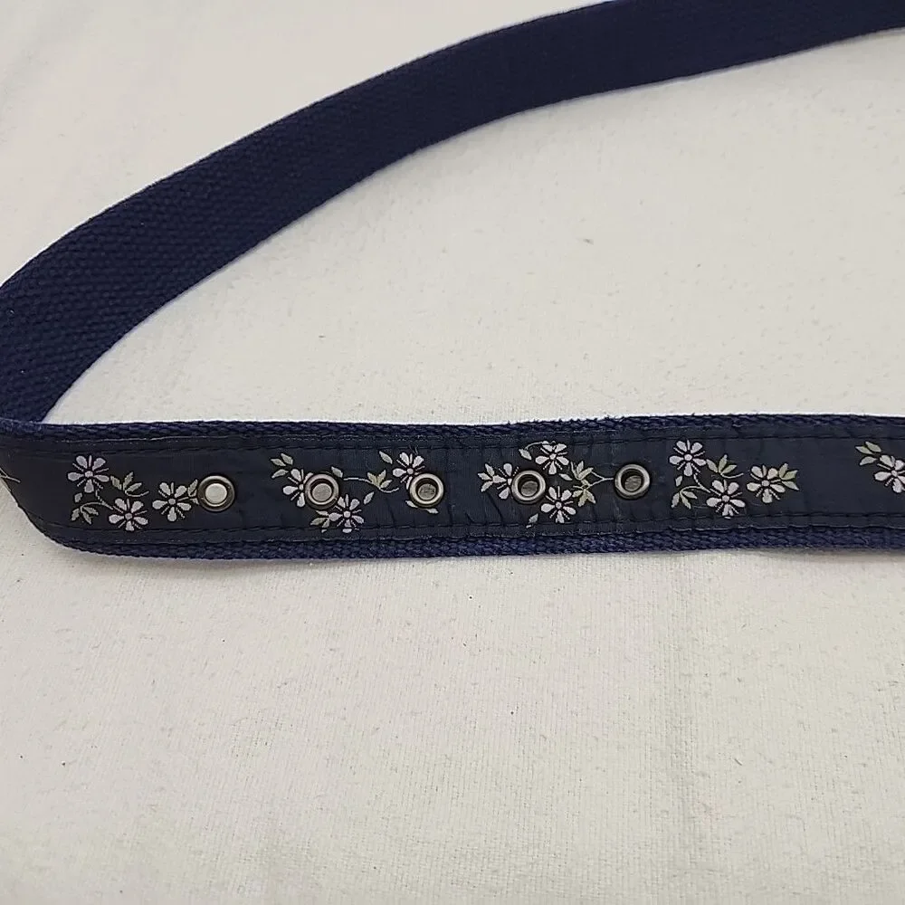 Belt Women’s Boho Floral Embroidered Blue 40
